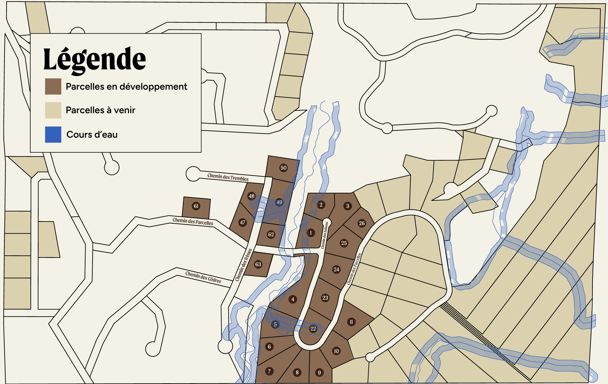 Map terrains les PARCELLES – desktop – FR